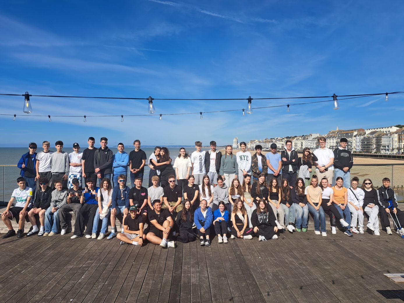 Gruppenfoto am Pier