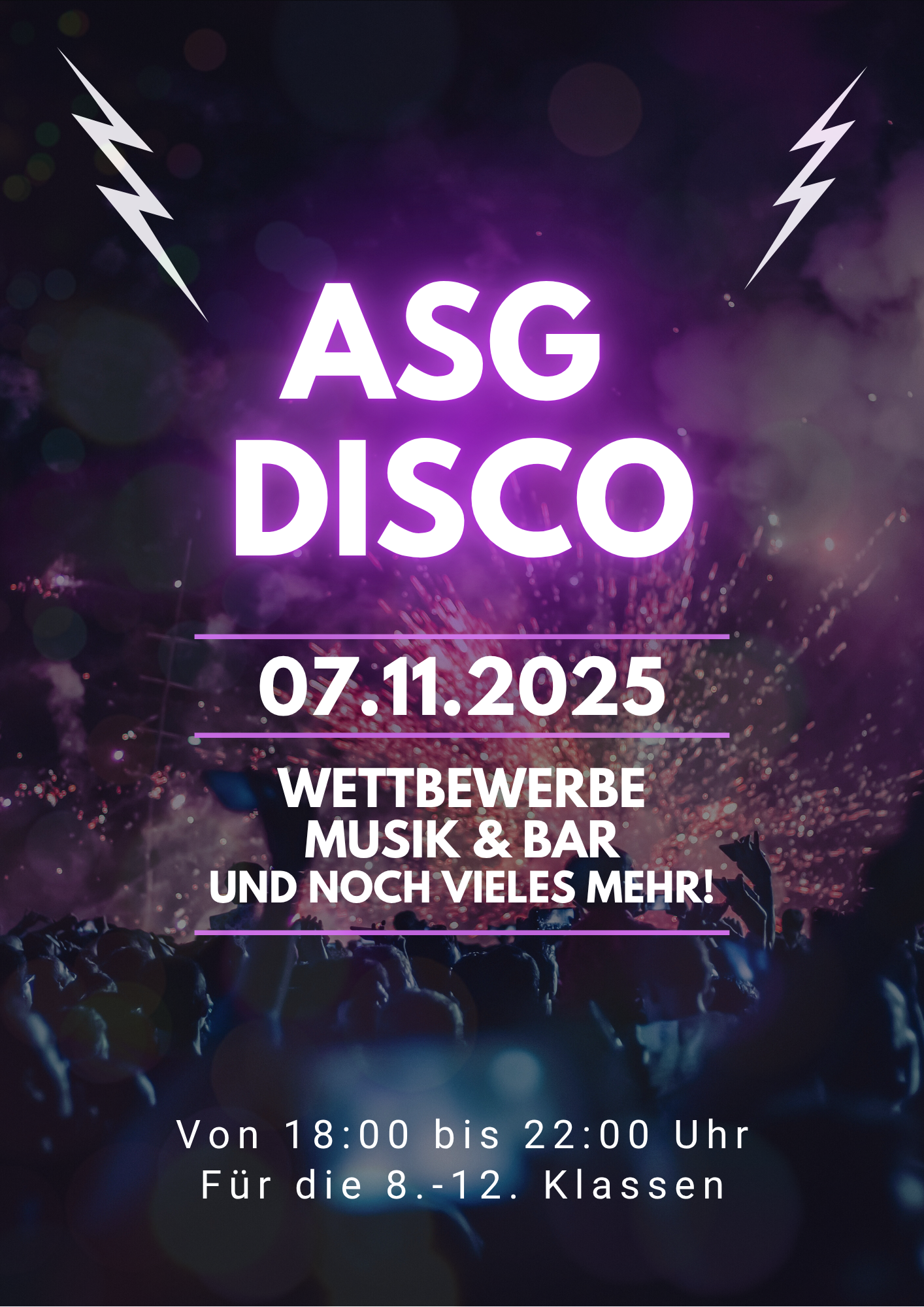 ASG Schuldisco Plakat